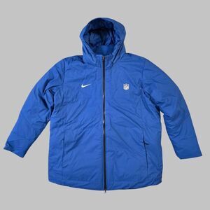 Nike NFL Sideline Jacket Team Issued Equipment Blue Black Men's Size XXL New PE